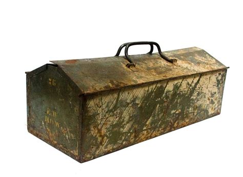 1953 military metal box|Vintage Military Tool Box for sale .